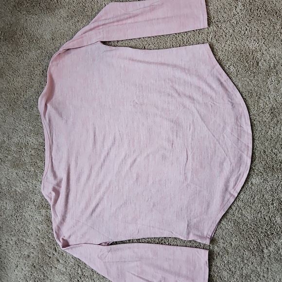 Time and Tru light pink long sleeve shirt, oversized size L - Picture 5 of 6